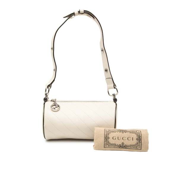 GUCCI White Leather Shoulder Bag - Picture 7 of 7